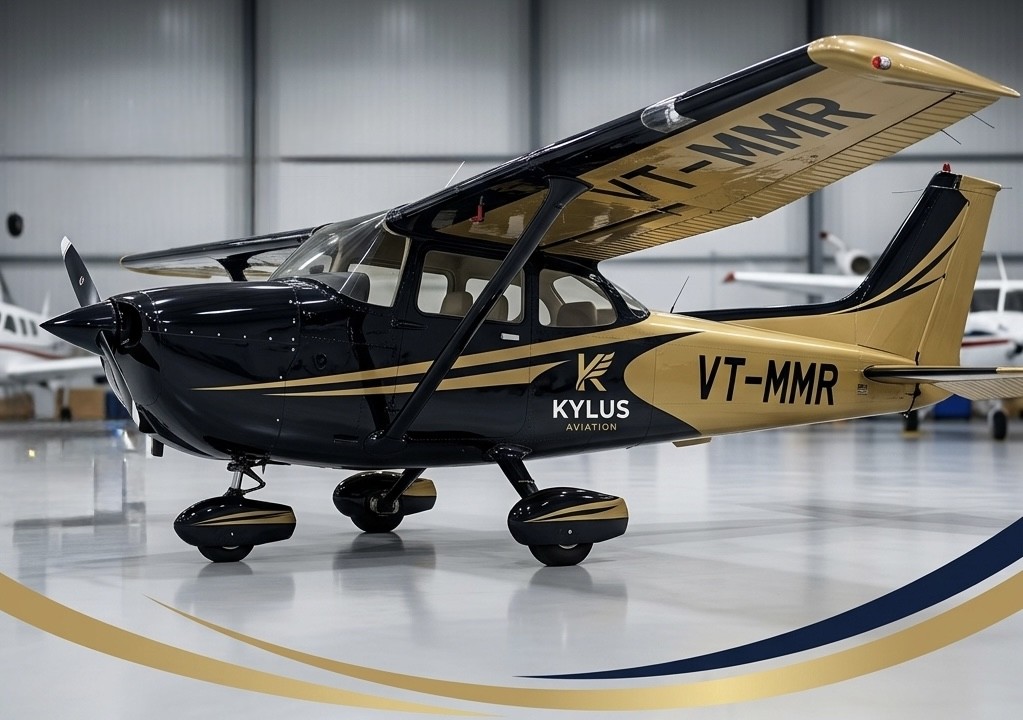 Cessna 172 in Kylus Aviation concept livery